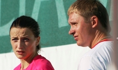 Szergej Kljugin olimpiai bajnok és felesége Somoskő 2009