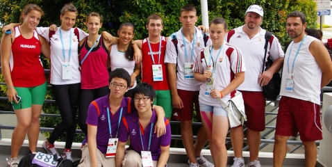 Az Ifjusági Olimpián részt vett csapat