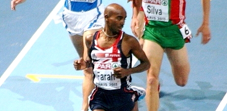 Mo Farah a párizsi fedett EB-n - 2011