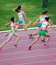 4x400 m női