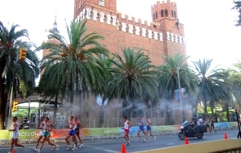 A gyaloglás helyszíne - Barcelona 2010