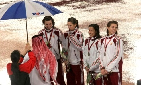 Az ezüstérmes vágtaváltó - Doha 09