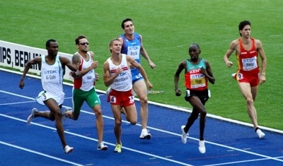 Kazi Tamás a berlini 800 m előfutamában / fotó: ML