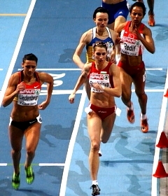 Vania Stambolova a 400m előfutamában - Párizs 2011/ml